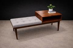 Side Table with Integrated Bench and Storage in Rosewood 1960s Lot 647A - 4624943