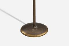 Sigfried Giedion Hin Bredendieck Floor Lamp with Bronze and Rattan 1930s - 4771818