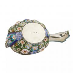 Silver Gilt Kovsh With Polychrome Enamels Pavel Ovtchinnikov Firm Russia - 4781608