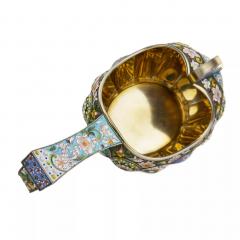 Silver Gilt Kovsh With Polychrome Enamels Pavel Ovtchinnikov Firm Russia - 4781609