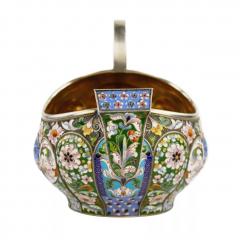 Silver Gilt Kovsh With Polychrome Enamels Pavel Ovtchinnikov Firm Russia - 4781610