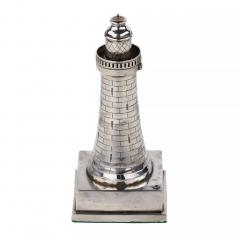 Silver Lighthouse Form Lighter Short Mason Birmingham 1931 - 4781870