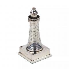 Silver Lighthouse Form Lighter Short Mason Birmingham 1931 - 4781871