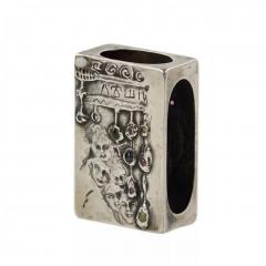 Silver Match Safe With The Image Of A Leshy In The Style Of Russian Art Nouveau - 4781964