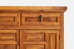 Spanish Designer Cabinet with Iron and Cypress Wood Spain 1970s - 4771899