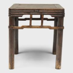 Stacked Stretcher Walnut Stool - 4180183