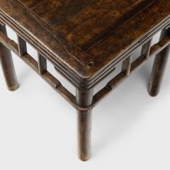 Stacked Stretcher Walnut Stool - 4180184