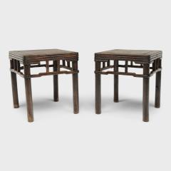 Stacked Stretcher Walnut Stool - 4260426