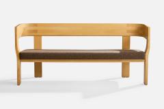 Stig Lonngren Bench with Birch and Fabric Sweden 1960s - 4771920
