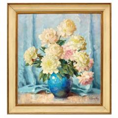 Still Life With Peonies Maximilian Maksolly Estonia 1930s - 4781417
