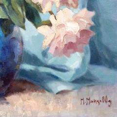 Still Life With Peonies Maximilian Maksolly Estonia 1930s - 4781419