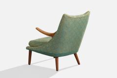 Svend Skipper Prototype Lounge Chair with Teak and Fabric Denmark 1950s - 4772044