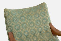 Svend Skipper Prototype Lounge Chair with Teak and Fabric Denmark 1950s - 4772046
