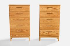 Swedish Designer Chests of Drawers in Pine Sweden 1970s - 4777730