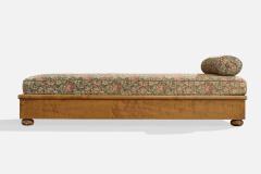 Swedish Designer Daybed with Birch and Fabric Sweden 1930s - 4778390