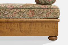 Swedish Designer Daybed with Birch and Fabric Sweden 1930s - 4778391