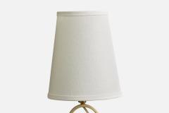 Swedish Designer Floor Lamp with Iron and Fabric Sweden 1940s - 4784069
