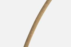 Swedish Designer Floor Lamp with Wood Cord and Fabric Sweden 1930s - 4778737