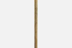 Swedish Designer Floor Lamps with Brass and Fabric Sweden 1950s - 4778307
