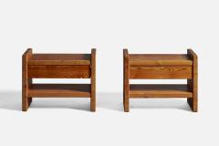 Swedish Designer Nightstands in Pine Sweden 1970s - 4772875