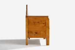 Swedish Designer Sofa with Pine and Velvet Sweden 1900s - 4777274