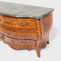 Swedish Rococo Parquetry Bombe Commode - 4181414