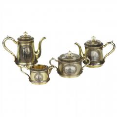 Tea And Coffee Set By P Ovchinnikov Moscow Late 19th Century - 4781495