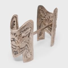 Tibetan Repouss Silver Fitting with Dragons - 4165365