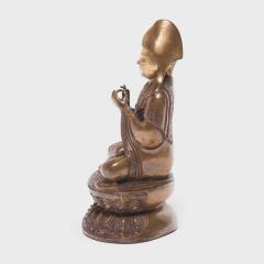 Tibetan Seated Lama Figure - 4167292