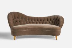 Tor Wolfenstein Tor Wolfenstein Sofa with Mohair and Wood Sweden 1940s - 4772187