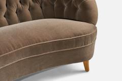 Tor Wolfenstein Tor Wolfenstein Sofa with Mohair and Wood Sweden 1940s - 4772190