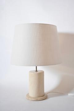 Travertine cylindrical lamp 1970s  - 4539590