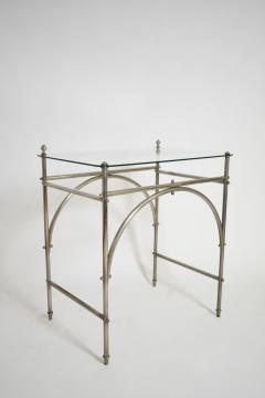 Tubular chrome iron and glass table 1920s  - 4539773