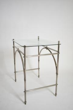 Tubular chrome iron and glass table 1920s  - 4539774