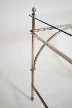 Tubular chrome iron and glass table 1920s  - 4539775