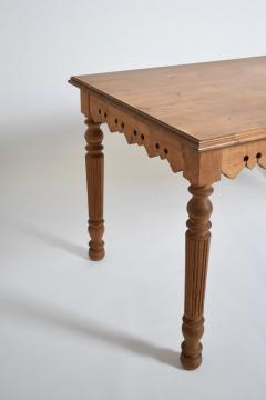 Turned oak rustic console table XIXth c  - 4562327