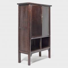 Two Door Tapered Cabinet with Open Shelves - 4181504