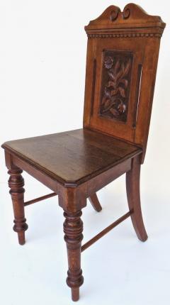 Unique English Oak Side Chair Circa 1885 - 2756203