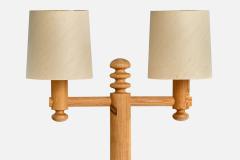 Uno Osten Kristiansson Uno Kristiansson Floor Lamp with Pine and Paper Sweden 1970s - 4772242