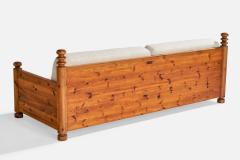Uno Osten Kristiansson Uno Kristiansson Sofa with Pine and Fabric Sweden 1970s - 4772237
