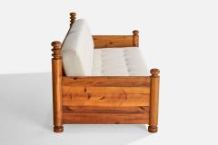 Uno Osten Kristiansson Uno Kristiansson Sofa with Pine and Fabric Sweden 1970s - 4772239