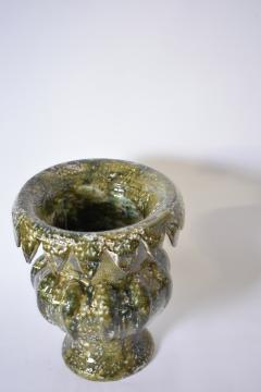 Villandry 45cm green honey ceramic vase Barracuda edition  - 4540076