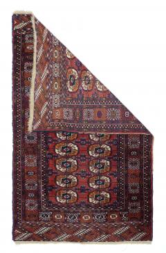 Vintage Turkmen Rug 38 x 59 - 4275426
