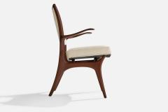 Vladimir Kagan Armchairs with Walnut Fabric USA 1960s - 4772352