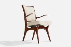 Vladimir Kagan Armchairs with Walnut Fabric USA 1960s - 4772355