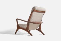 Vladimir Kagan Rare Lounge Chair in Walnut for Kagan Designs c 1950 - 4772328