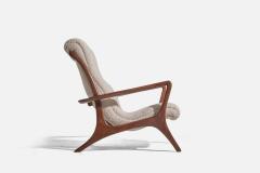 Vladimir Kagan Rare Lounge Chair in Walnut for Kagan Designs c 1950 - 4772329