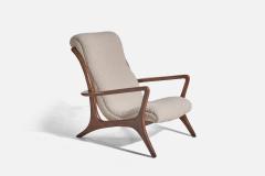 Vladimir Kagan Rare Lounge Chair in Walnut for Kagan Designs c 1950 - 4772330