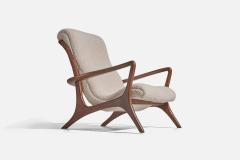 Vladimir Kagan Rare Lounge Chair in Walnut for Kagan Designs c 1950 - 4772331