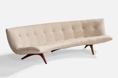 Vladimir Kagan Sofa with Walnut Fabric USA 1960s - 4772357